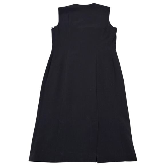 Ralph Lauren Black Label Wool Sheath Dress Square Notch Neck Black - Size 10 - Picture 10 of 11